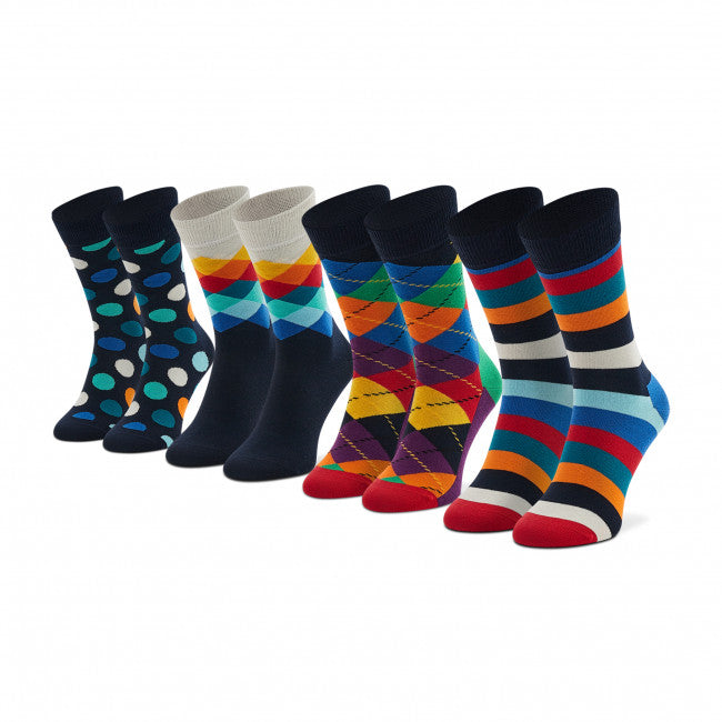 Multi color socks, 4 pack gift set